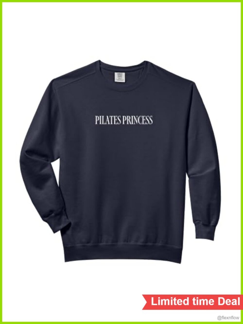 Comfort Colors Garment-Dyed Cotton Blend Crew Neck Sweatshirt Relaxed Fit